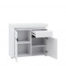 Kumode IRMA IM3, balts/balts glancēts/balts